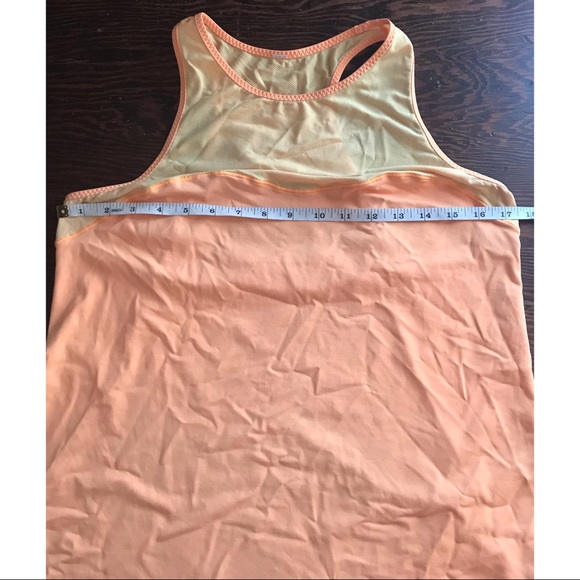 lululemon light orange running yoga shirt size 12 - Picture 3 of 5